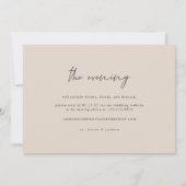 モダン タウペ ハッピーエバーアフター パーティー 招待状 (裏面)