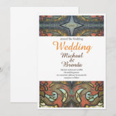 モダン タトゥー アート ウェディング 招待状 (正面/裏面)