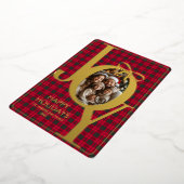 モダン タートルン プライド クリスマス レッド グリーン 箔シーズンカード (回転した状態)