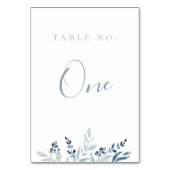 モダン ダスティーブルー ボタニカル テーブルナンバー (裏面)