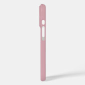 モダン ダスティ ブラッシュ ピンク ホワイト モノグラム 名前 Case-Mate iPhoneケース (裏面 / 左)
