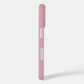 モダン ダスティ ブラッシュ ピンク ホワイト モノグラム 名前 Case-Mate iPhoneケース (裏面 / 右)