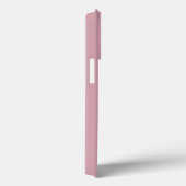 モダン ダスティ ブラッシュ ピンク ホワイト モノグラム 名前 Case-Mate iPhoneケース (裏面 / 右)