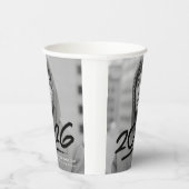 モダン ダッシュ ブラック 2026 フォト 卒業 紙コップ (右)