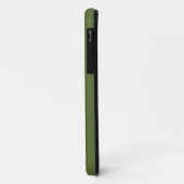 モダン ダークオリーブグリーン モノグラム Case-Mate iPhoneケース (裏面/左)