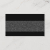 モダン-ダークグレーのエンボスの質 名刺 (裏面)