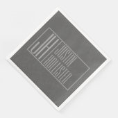 モダン、ダークグレーのグレー、イニシャルと名前のロゴ (コーナー)