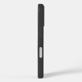 モダン ダークグレー モノグラム 名前（または他のテキスト） Case-Mate iPhoneケース (裏面 / 右)
