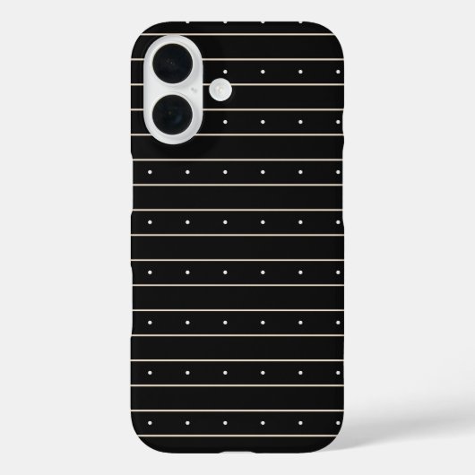 モダン ダークゴシック ピンストライプラインと水玉 Case-Mate iPhoneケース (裏面)