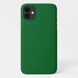 モダン ダークフォレストグリーン 無地 iPhone 11 ケース
