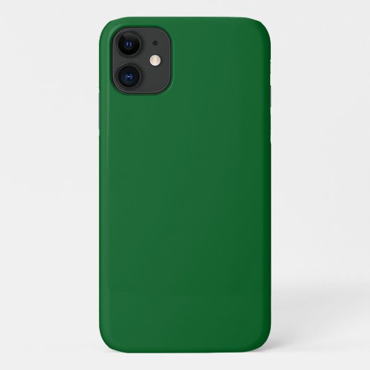モダン ダークフォレストグリーン 無地 Case-Mate iPhoneケース (裏面)