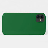 モダン ダークフォレストグリーン 無地 Case-Mate iPhoneケース (裏面(横))