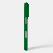 モダン ダークフォレストグリーン 無地 Case-Mate iPhoneケース (裏面 / 右)