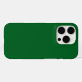 モダン ダークフォレストグリーン 無地 Case-Mate iPhoneケース (裏面 (横))