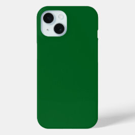 モダン ダークフォレストグリーン 無地 iPhone 15ケース
