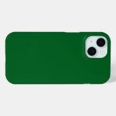 モダン ダークフォレストグリーン 無地 Case-Mate iPhoneケース (裏面 (横))