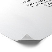 モダン ダーク ホワイト エレガント 美容院 料金表 ポスター (角)