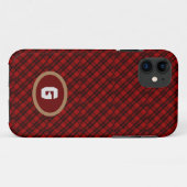 モダン・チェック柄カスタマイズ Case-Mate iPhoneケース (裏面(横))