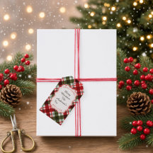 モダン・チェック柄 メリークリスマス 聖書の言葉 ギフト