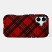 モダン・チェック iPhone 16ケース (裏面横)