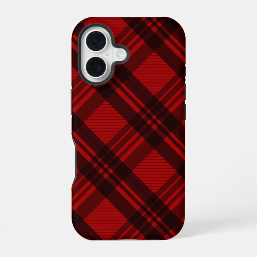 モダン・チェック iPhone 16ケース (裏面)