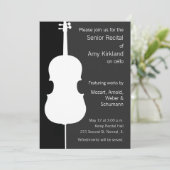 モダン チェロ リサイタル 招待状 (スタンド正面)