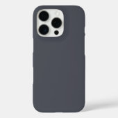 モダン チャコールグレー 無地 Case-Mate iPhoneケース (裏面)