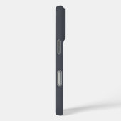 モダン チャコールグレー 無地 Case-Mate iPhoneケース (裏面 / 右)