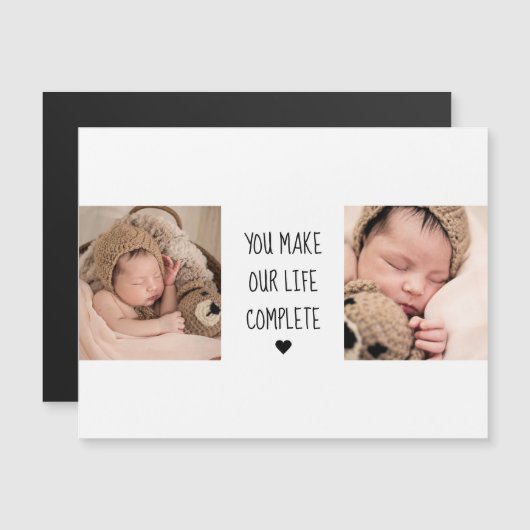 モダン ツー フォト | 私たちの生活を完全なものにしてくれる (正面/裏面)