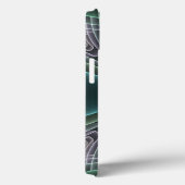 モダン・ティール幾何学フラクタルアートグラフィック Case-Mate iPhoneケース (裏面 / 右)