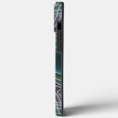 モダン・ティール幾何学フラクタルアートグラフィック Case-Mate iPhoneケース (裏面 / 左)