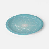 モダン、ティール(緑がかった色)の退職パーティーのプレート ペーパープレート (アングル)