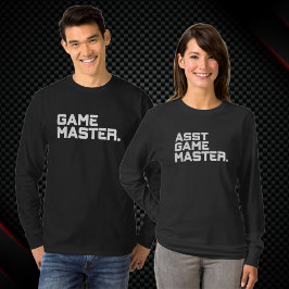 モダン テキスト アシスタント ゲーム マスター レディース 長袖 Tシャツ
