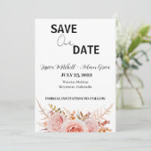 モダン テキスト 2 保存日 招待状 (スタンド正面)