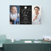 モダン テン アンド ナウ 2 フォト 卒業パーティー 横断幕 (トレードショー)