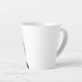 モダン デジタルアート 陶磁器マグカップ カフェラテマグ (右アングル)
