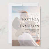 モダン デュオ2 フォトウェディング 招待状 (正面)