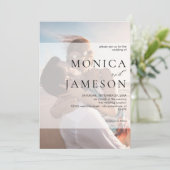 モダン デュオ2 フォトウェディング 招待状 (スタンド正面)