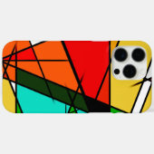 モダン トライアングル カラフル ジオメトリック Case-Mate iPhoneケース (裏面 (横))
