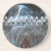 モダン・トライバル・エッジー・デザイン コースター (正面)