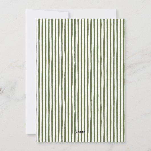 モダン トラディショナル メリークリスマス ネーム&フォト シーズンカード (裏面)