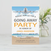 モダン トラベル お別れパーティー | 送別会 招待状 (スタンド正面)