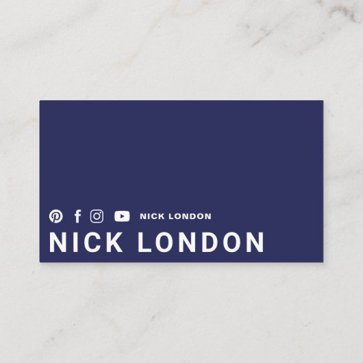 モダン&トレンディーオンライン赤ボクシンググローブクラブ 名刺 (裏面)