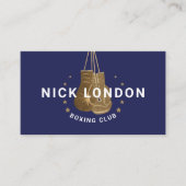 モダン&トレンディーオンライン金ゴールドボクシンググローブクラブ 名刺 (正面)