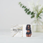 モダン&トレンディーパーソナルトレーナーフィットネス事業 名刺 (スタンド正面)