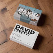 モダン&トレンディーパーソナルトレーナーフィットネス3写真 名刺