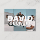 モダン&トレンディーパーソナルトレーナーフィットネス3写真 名刺 (正面)