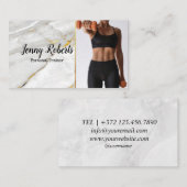 モダン&トレンディーパーソナルトレーナーフィットネス 名刺 (正面/裏面)