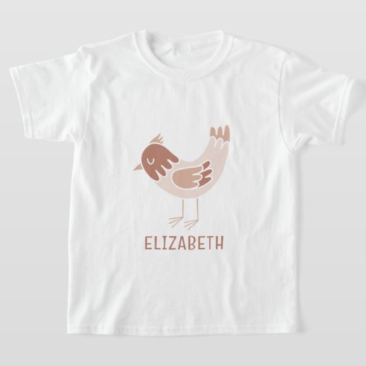 モダン,トレンディー鳥のカスタムデザイン Tシャツ (レイダウン)