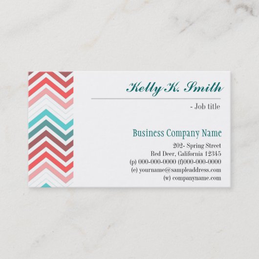 モダン,トレンディー,,カッコいいカラフルスタイリッシュ山形 名刺 (正面)